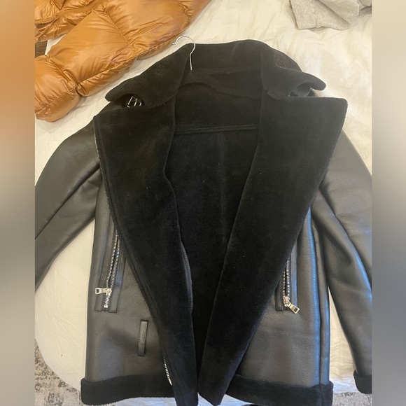 Wyldblue snowmass jacket black. FAUX LEATHER MOTO - Picture 2 of 5